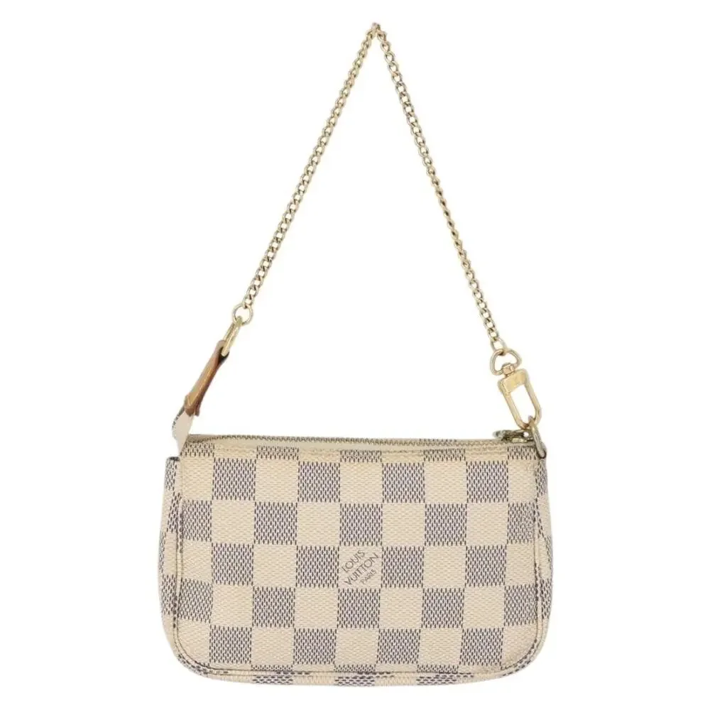 Louis Vuitton Damier Azur Mini Pochette Accessoires Pouch White